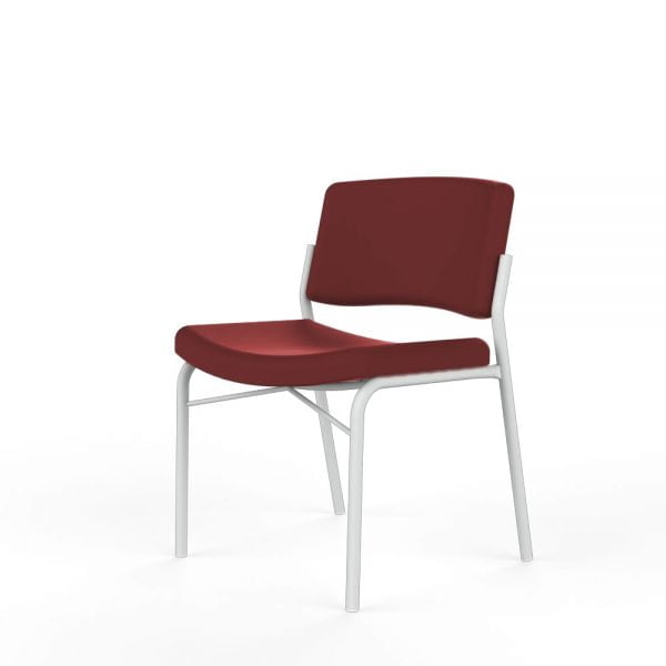 chaise rouge pour les hopitaux pour les visiteurs et patients avec une forte corpulence