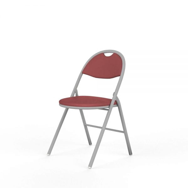 chaise visiteur pliante rouge pour les hopitaux