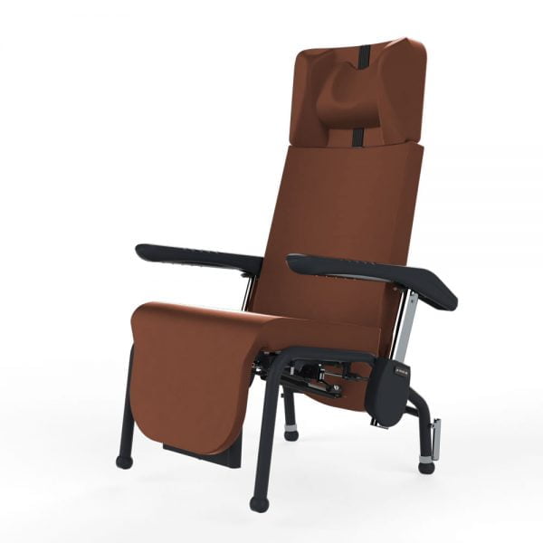 Fauteuil médical de chambre Astree sur patins de trois quart Navailles