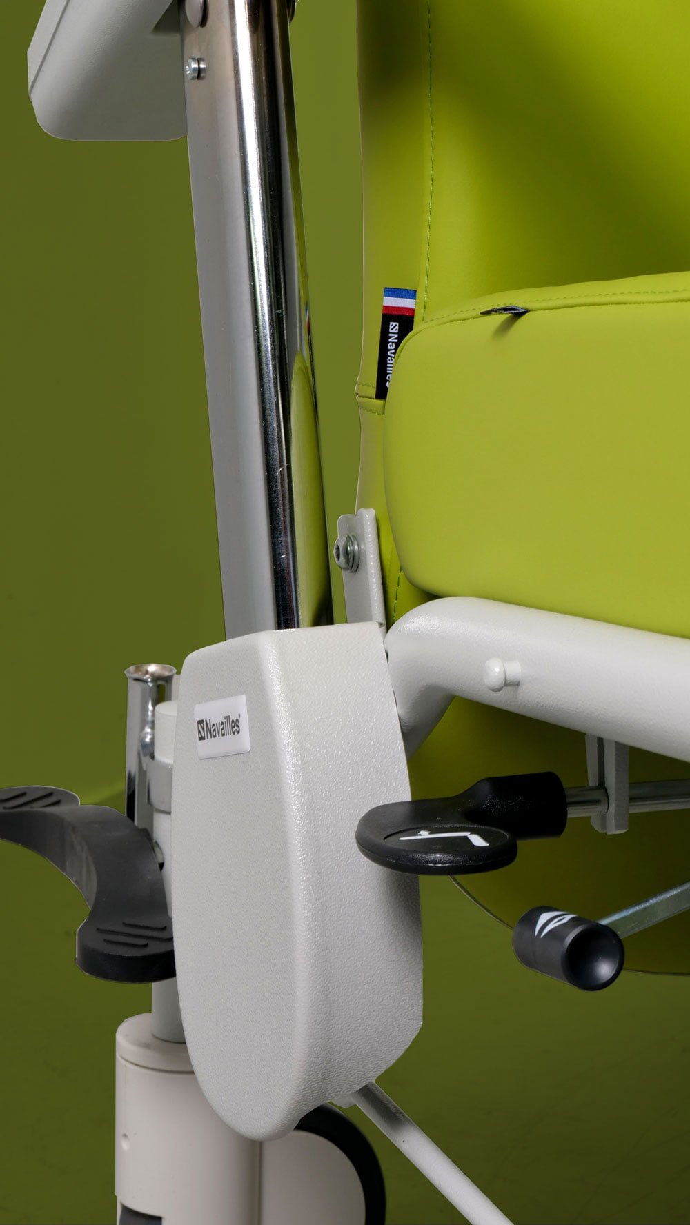 Mécanique ergonomique du fauteuil médical de transfert Navailles