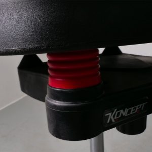 Siège technique pour salle blanche ou laboratoire koncept PVC esd vu du ressort de l'assise Navailles