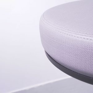 Tabouret technique pour faire de la recherche ginkgo eco confort vu de l'assise zoomée du siège Navailles