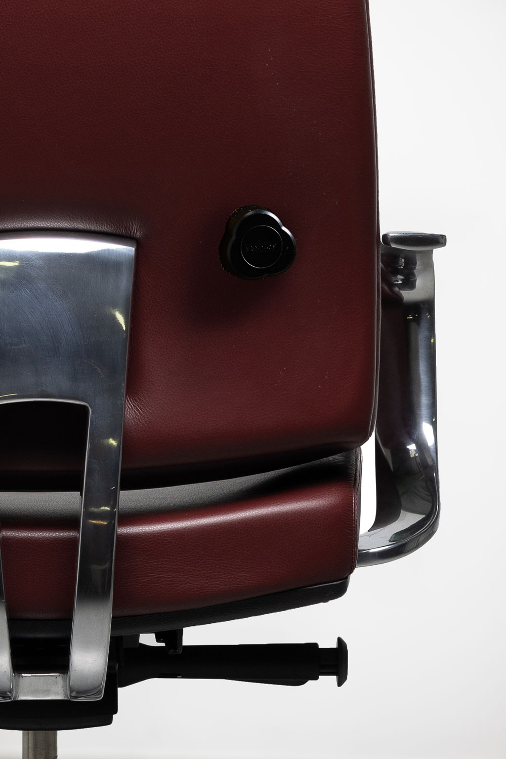 Zoom dos cuir d'un fauteuil de bureau de direction king edgard plus