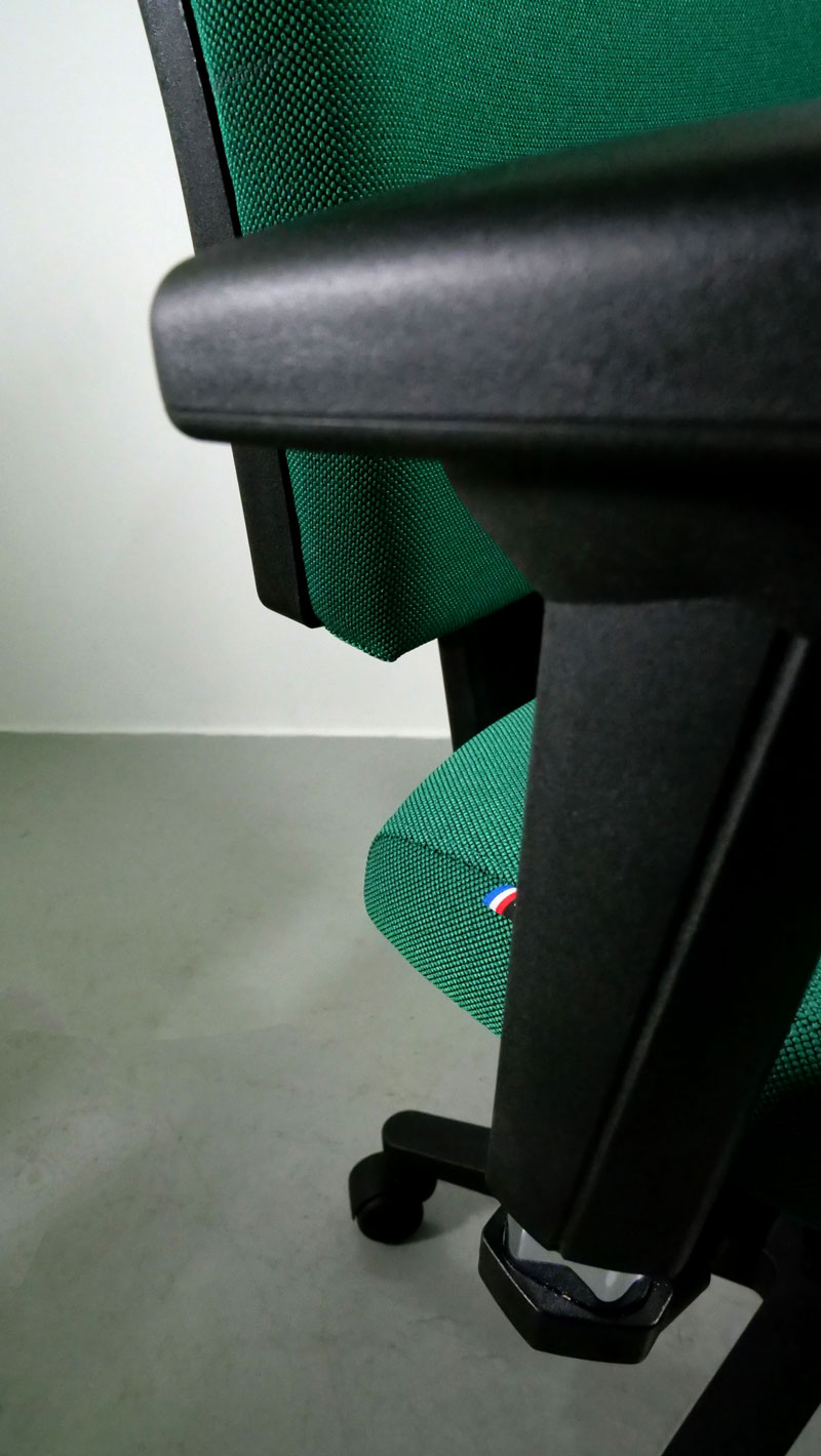 accoudoir réglable siège de bureau ergonomique lucky louis vert