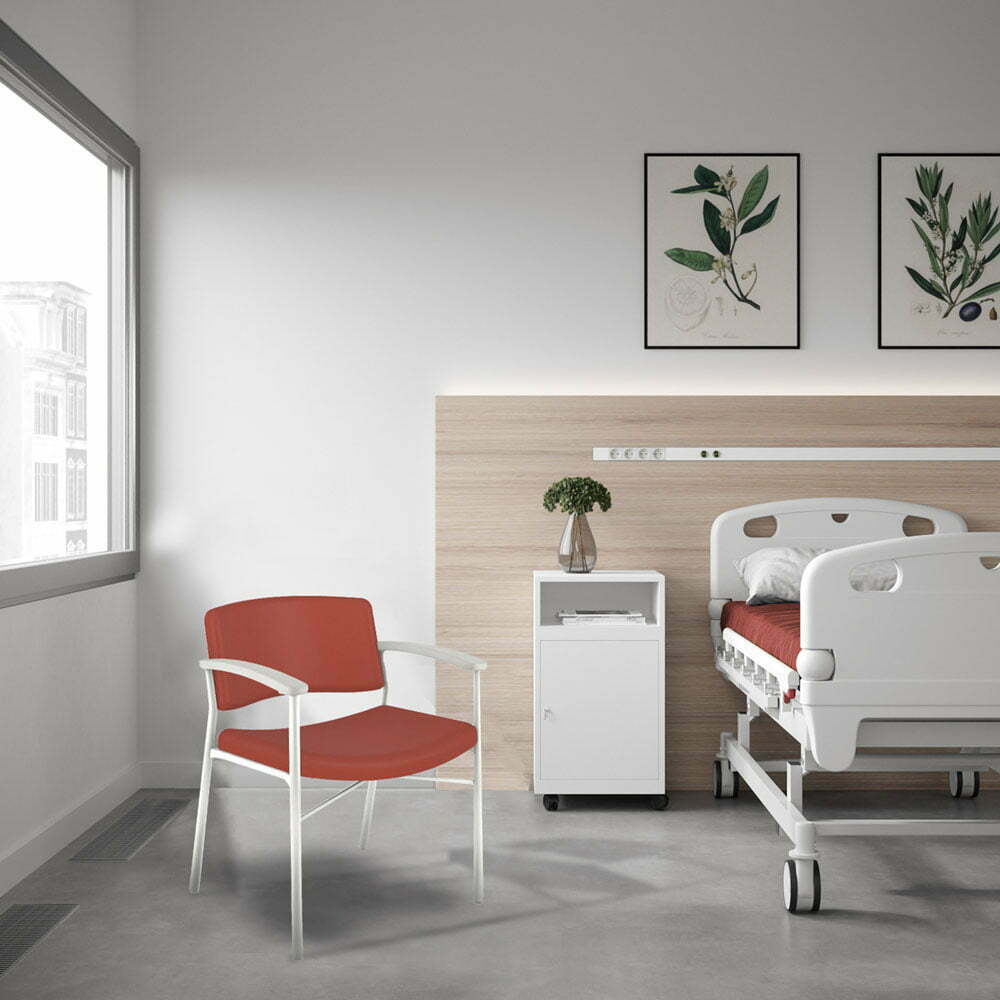 Chaise de chambre visiteur et repose jambe pour hopital Navailles